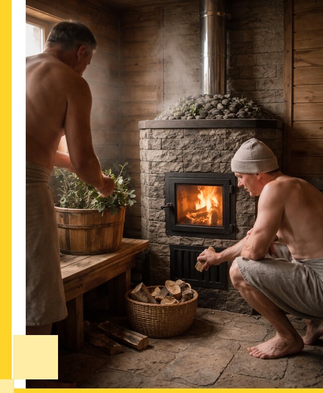 Банные печи под ключ в Мариинске от 45891 р. | ЭриданМрн кирпичная