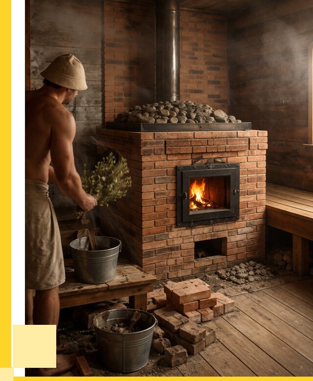 Кирпичные банные печи в Мариинске от 91782 р. | ЭриданМрн