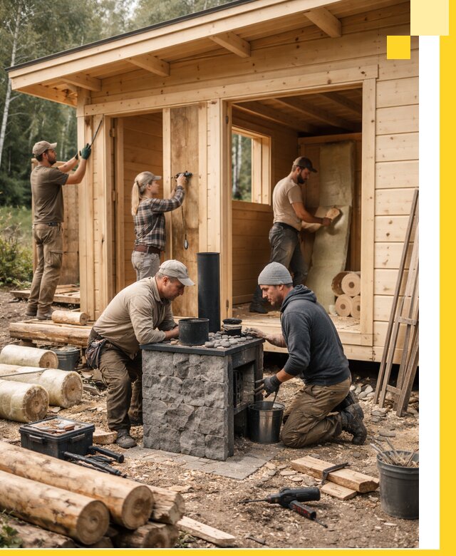 Купить баню под ключ в Мариинске строительство монтаж отделка