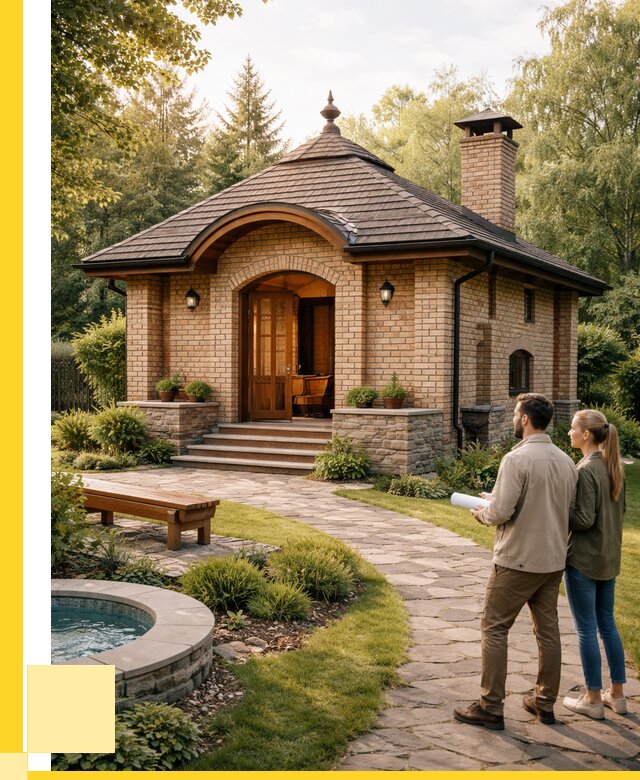 Проект кирпичной бани в Мариинске от 30594 р. | ЭриданМрн