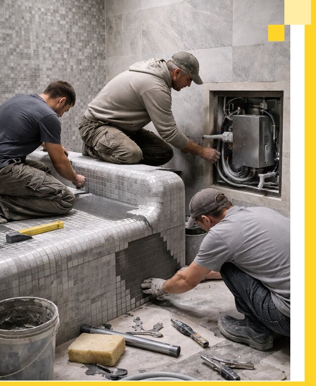 Проекты хамамов под ключ в Мариинске и дизайн и строительство