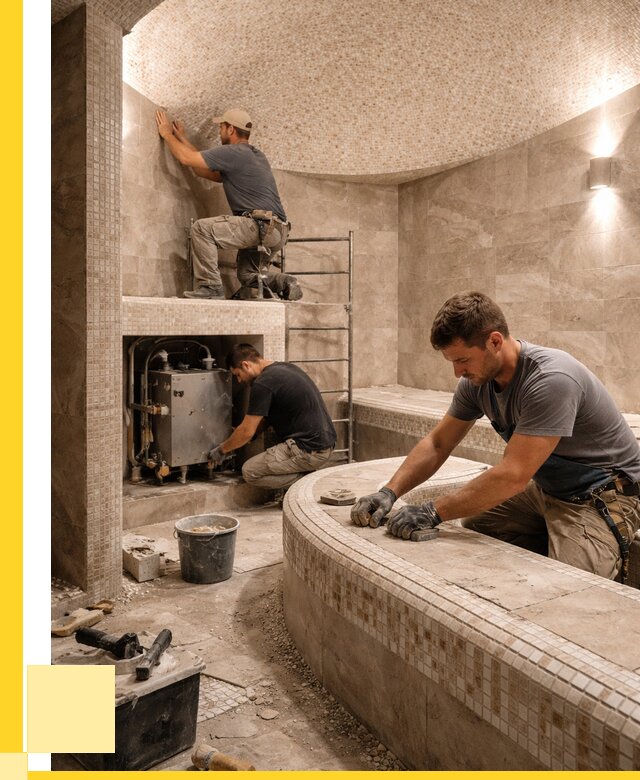 Монтаж хамамов под ключ в Мариинске от 254950 р. ЭриданМрн