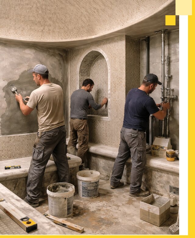 Профессиональный монтаж хамамов под ключ в Мариинске с гарантией