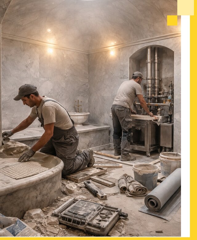 Строительство турецких бань хаммам под ключ в Мариинске