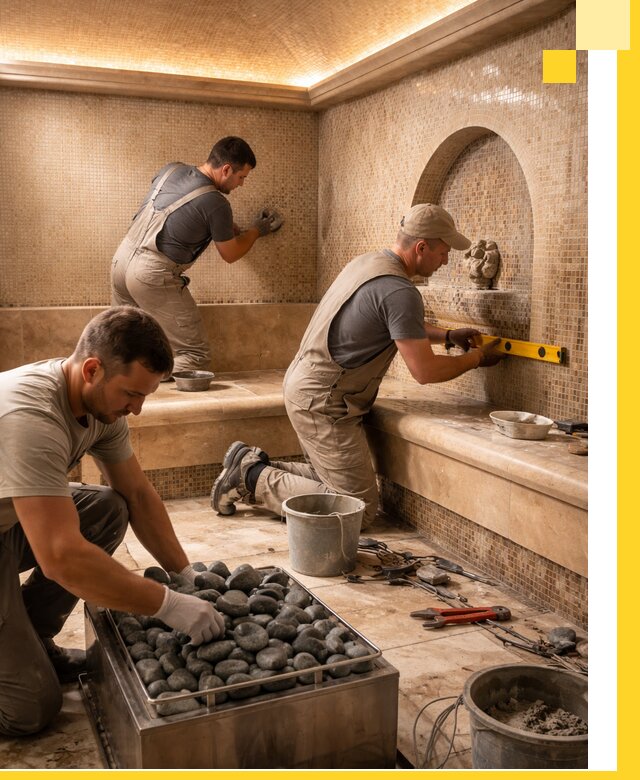 Проектирование и строительство хамама и сауны в Мариинске