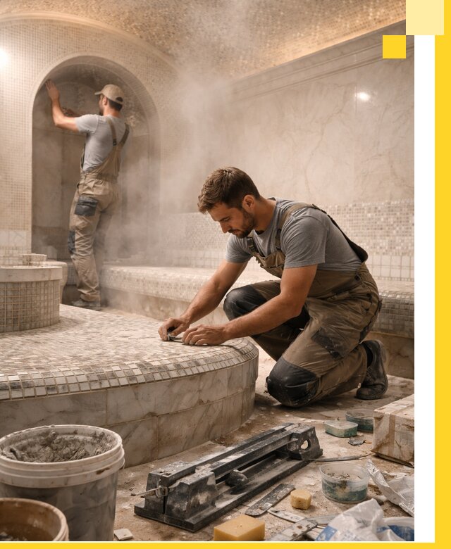 Профессиональный дизайн хамама и SPA под ключ в Мариинске