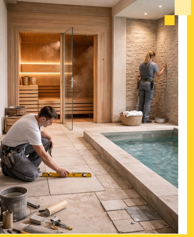 Комплексный дизайн и отделка интерьеров SPA под ключ в Мариинске